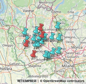 Mappa Via Monza, 20027 Rescaldina MI, Italia (9.2585)