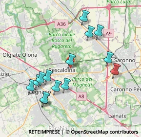 Mappa Via Monza, 20027 Rescaldina MI, Italia (3.97714)