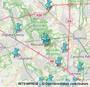 Mappa Via Monza, 20027 Rescaldina MI, Italia (6.058)