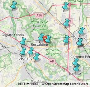 Mappa Via Monza, 20027 Rescaldina MI, Italia (4.76625)