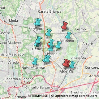 Mappa Via Fratelli Cervi, 20851 Lissone MB, Italia (3.07842)