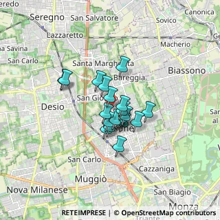 Mappa Vicolo Como, 20851 Lissone MB, Italia (1.031)