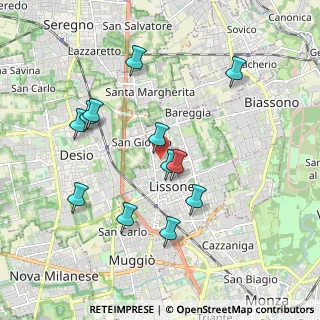 Mappa Vicolo Como, 20851 Lissone MB, Italia (1.84333)