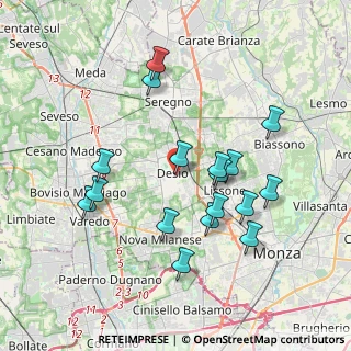 Mappa Via Portichetto, 20832 Desio MB, Italia (3.65882)