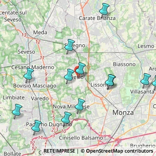 Mappa Via Portichetto, 20832 Desio MB, Italia (5.05154)