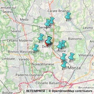 Mappa Via Pio XI, 20033 Desio MB, Italia (2.80615)