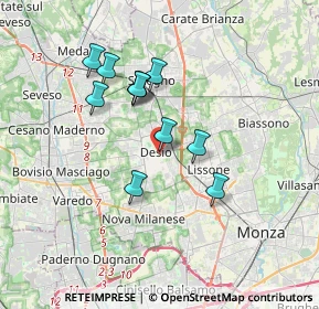 Mappa Via Portichetto, 20033 Desio MB, Italia (2.93455)