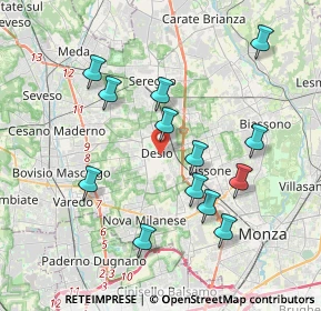 Mappa Via Pio XI, 20033 Desio MB, Italia (3.77692)
