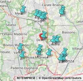 Mappa Via Portichetto, 20832 Desio MB, Italia (4.04944)