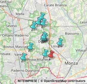 Mappa Via Portichetto, 20832 Desio MB, Italia (2.53167)