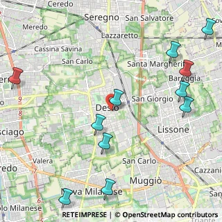 Mappa Via Pio XI, 20033 Desio MB, Italia (2.76091)
