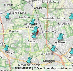 Mappa Via Pio XI, 20033 Desio MB, Italia (2.62267)