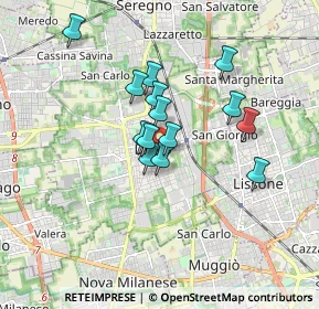 Mappa Via Portichetto, 20832 Desio MB, Italia (1.325)