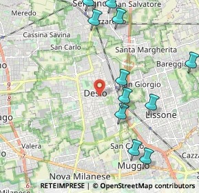 Mappa Via Pio XI, 20033 Desio MB, Italia (2.40727)