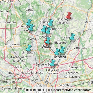 Mappa Via Portichetto, 20832 Desio MB, Italia (6.75583)