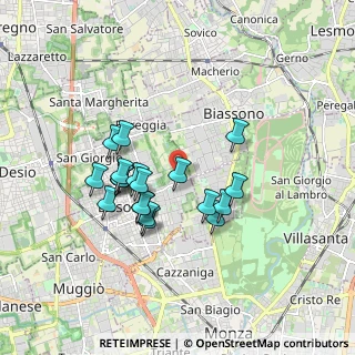Mappa Via Giovanni Falcone, 20851 Lissone MB, Italia (1.504)
