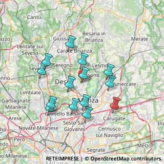 Mappa Via Giovanni Falcone, 20851 Lissone MB, Italia (6.54929)