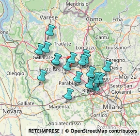 Mappa Via S. Erasmo, 20027 Rescaldina MI, Italia (10.732)