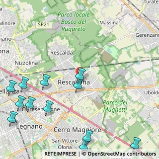 Mappa Via Carlo Alberto, 20027 Rescaldina MI, Italia (3.085)