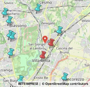 Mappa Via Andrea Mantegna, 20852 Villasanta MB, Italia (2.83545)