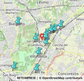 Mappa Via Andrea Mantegna, 20852 Villasanta MB, Italia (1.51417)