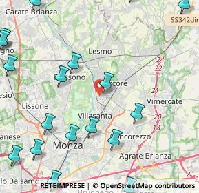 Mappa Via Andrea Mantegna, 20852 Villasanta MB, Italia (6.302)