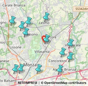 Mappa Via Andrea Mantegna, 20852 Villasanta MB, Italia (4.82769)