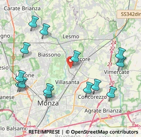 Mappa Via Andrea Mantegna, 20852 Villasanta MB, Italia (4.77071)