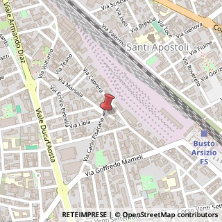 Mappa Via Pisacane Carlo, 23C, 21052 Busto Arsizio, Varese (Lombardia)