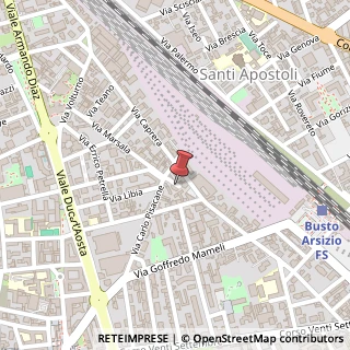 Mappa Via Pisacane Carlo, 22, 21052 Busto Arsizio, Varese (Lombardia)