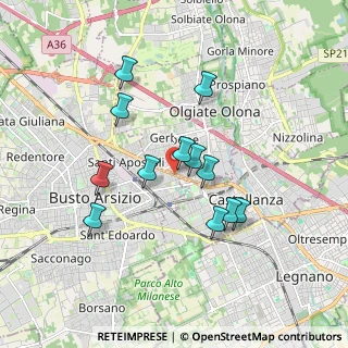 Mappa Via Arezzo, 21052 Busto Arsizio VA, Italia (1.55)