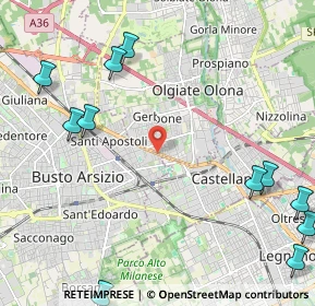 Mappa Via Arezzo, 21052 Busto Arsizio VA, Italia (3.06636)