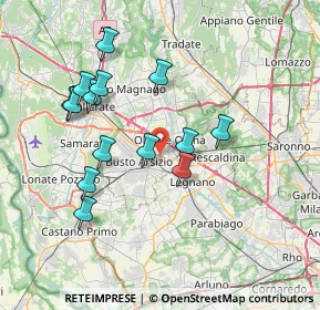 Mappa Via Arezzo, 21052 Busto Arsizio VA, Italia (7.09286)