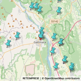 Mappa Via Lanino, 13045 Gattinara VC, Italia (5.5435)