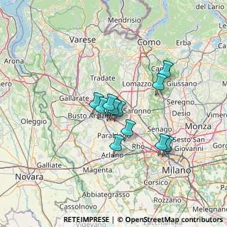 Mappa Via Cavalieri di V. Veneto, 20027 Rescaldina MI, Italia (9.50917)