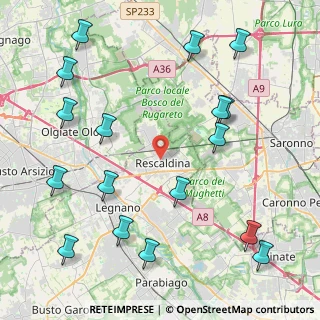 Mappa Via Cavalieri di V. Veneto, 20027 Rescaldina MI, Italia (5.34588)