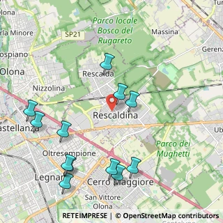 Mappa Via Cavalieri di V. Veneto, 20027 Rescaldina MI, Italia (2.42833)