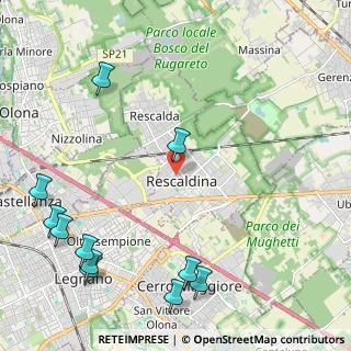 Mappa Via Cavalieri di V. Veneto, 20027 Rescaldina MI, Italia (2.99182)