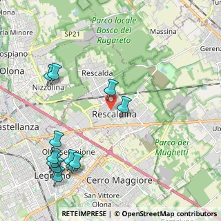 Mappa Via Cavalieri di V. Veneto, 20027 Rescaldina MI, Italia (2.61333)