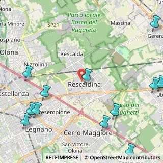 Mappa Via Cavalieri di V. Veneto, 20027 Rescaldina MI, Italia (3.21333)