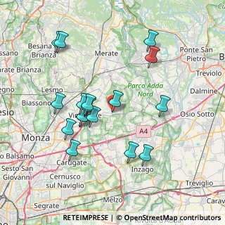 Mappa Via Bergamo, 20882 Bellusco MB, Italia (7.34059)
