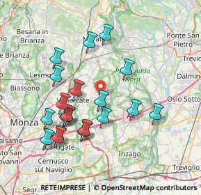 Mappa Via Bergamo, 20882 Bellusco MB, Italia (7.393)