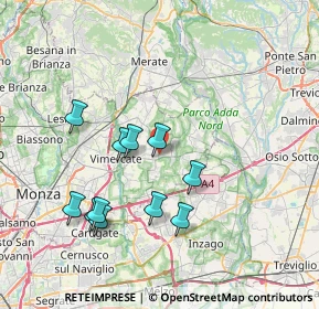 Mappa Via Bergamo, 20882 Bellusco MB, Italia (7.18727)