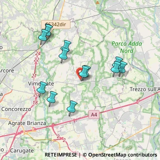 Mappa Via Bergamo, 20882 Bellusco MB, Italia (3.70154)