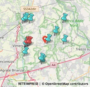 Mappa Via Bergamo, 20882 Bellusco MB, Italia (3.54615)