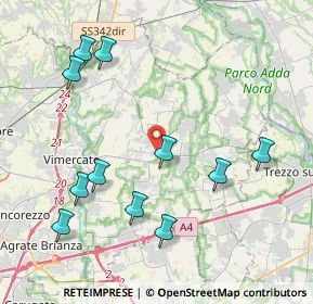 Mappa Via Bergamo, 20882 Bellusco MB, Italia (4.46545)