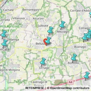 Mappa Via Bergamo, 20882 Bellusco MB, Italia (3.14917)