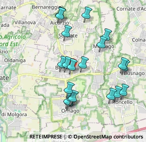 Mappa Via Bergamo, 20882 Bellusco MB, Italia (1.896)