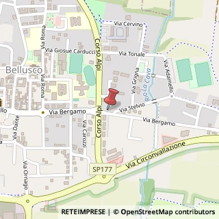 Mappa Via Bergamo, 37, 20882 Bellusco, Monza e Brianza (Lombardia)