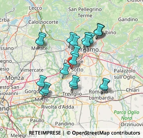 Mappa 24046 Osio sotto BG, Italia (12.4615)
